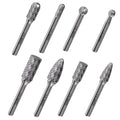 LU&MN Tungsten Carbide Burr Set, 1/4" Shank, 8 Pcs - style: 8PCS -1/4" Shank