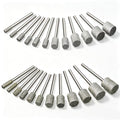 24PCS 46Grit 150Grit Diamond Grinding Bit for Dremel Bits 1/8" Shank - size: 46+150Grit 24Pcs 1/8'' Shank