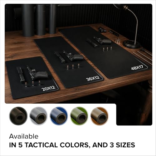 Falko Tactical Gun Cleaning Mat, Gun Mat for Handgun, Rifle and Shotgun - color: Steel Blue, size: 48x17