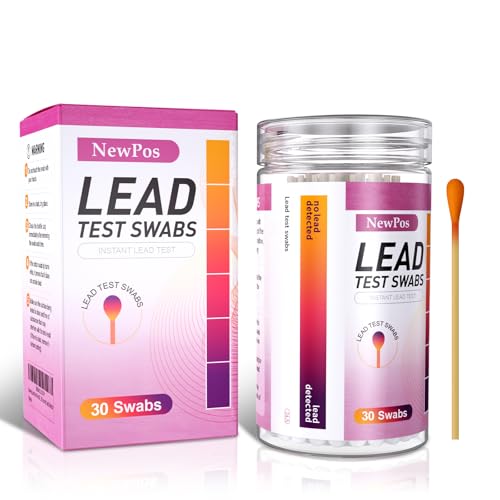 NewPos Lead Test Kit: 30 Swabs Upgraded Formulated Lead Paint Test Kit
