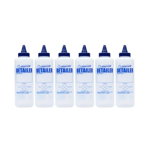 Nanoskin Squeeze Bottles for Easy Liquid Dispensing, 6-Pack