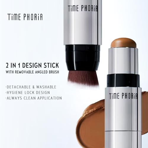 ECLIPSE SPARK 2 in 1 Face Contour Sticks, Blendable, Non-greasy, Long-lasting Cream Face Contouring Pen, Lightweight Finish Makeup, Buildable Coverage, Easy Application (01 Lunar) - color: 01 Lunar