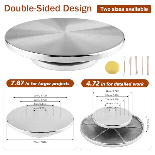 Pottery Wheel 7 Inch Banding Wheel for Adults & Kids