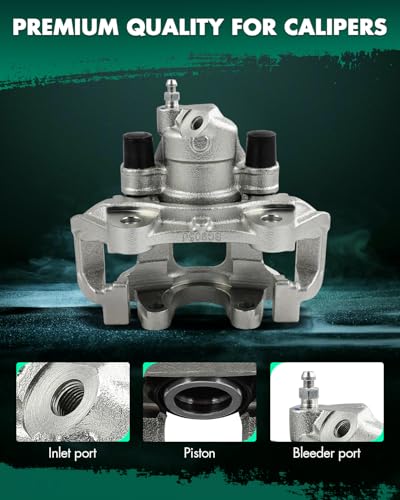 SCITOO Rear Left & Right Disc Brake Calipers With Bracket 19B3314 19B3315 - size: Rear[19B3314 & 19B3315]