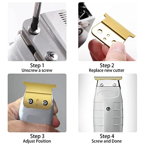 T Outliners Blades Compatible with Andis T Outliner & GTX Trimmer - color: CL-gold-02