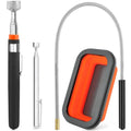 4 Pack Telescoping Magnet Pick-up Tool Set with Magnetic Parts Tray, Extendable Magnetic Pick Up Tools & Flexible Magnet Pickup Tool
