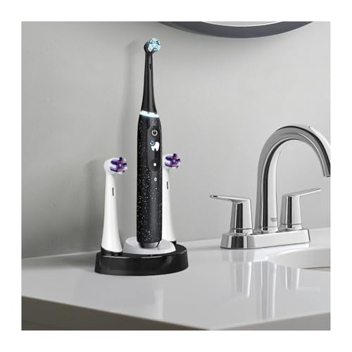 Electric Toothbrush Stand, Compatible for Oral B IO Toothbrush Storage Rack Brush Head Holder Charging Dock Rack(Only Holder (White))