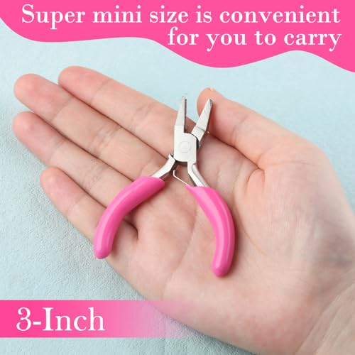 Mini Duckbill Pliers for Jewelry Making - Small Flat Nose Pliers, Slim Line Precision, Ideal for Beading Wire & Bending - style: Slim Line Flat Nose Pliers