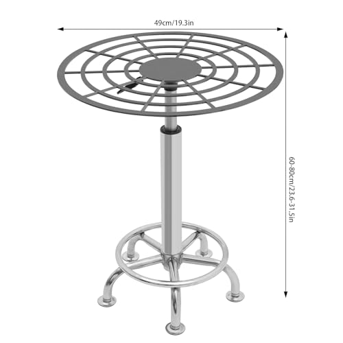 Spray Paint Rack, 23.6-31.5in 176.37lbs Rotating Paint Platform Rack Multi-Angle Lacquer Bench Adjustable Paints Spraying Stand Elevated Airbrush Table for Automotive Crafts Carving