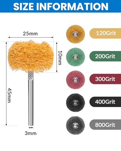 100Pcs Abrasive Buffing Wheels 1 Inch Alumina Polishing Wheel - style: 100PCS-Buffing Wheels