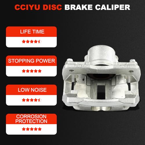 cciyu Front Right Disc Brake Caliper Assembly With Bracket 18-B4883 - size: Front Right[18-B4883]
