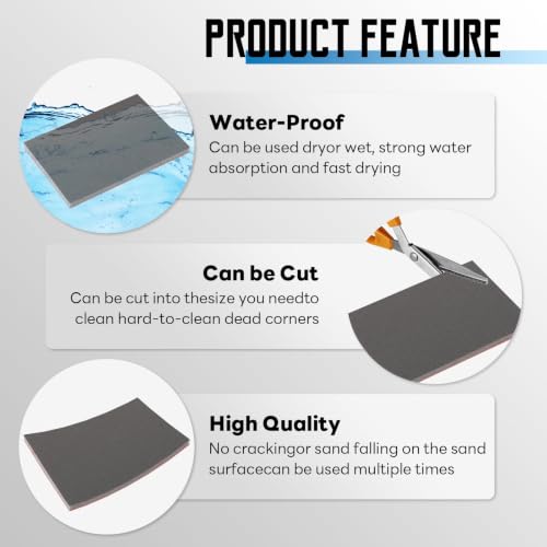 20Pcs Sanding Sponge, 3 x 4 Inch Soft Foam Sanding Block, 1500 Grit - style: 1500 Grit