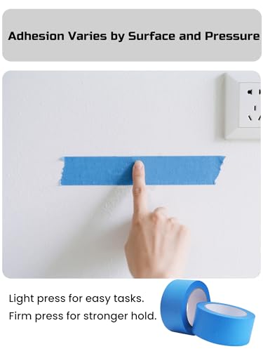 Lichamp Blue Painters Tape Bulk, 10 Pack 1.9 inch Wide