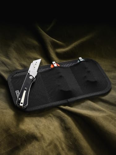 TACTICAL_GEEK TCM13 EDC Organizer Board, Utility Bag Insert Panel with Mesh Pocket, Backpack Accessories for Small Gear(Black) - color: Black
