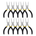 BOOSDEN 5'' Small Needle Nose Pliers 10 Pack, Mini Needle Nose Pliers, Micro Needle Nose Pliers - size: 5" (10 Pack)