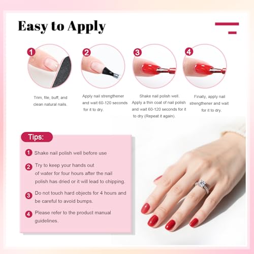 OpenLive 20 Color Perfume Nail Polish Set Red, Pink, Pueple and Green Quick Drying Nail Polish Set for Women Salon DIY Nail Art - color: 20 Color Set