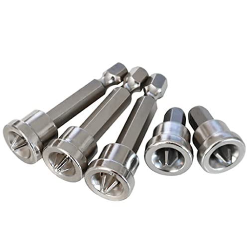 5pcs Set Magnetic Positioning Screwdriver Bits Drywall Screw Setter PH2 Bits for Plasterboard Screw Hex Shank Positioning Bit Batch Head (3pcs 50mm + 2pcs 25mm) - color: 3pcs 50mm + 2pcs 25mm