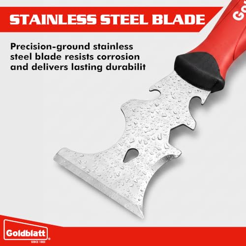 Goldblatt 14-in-1 Paint Scraper Tool, Stainless Steel Putty Knife Scraper - size: 14-in-1