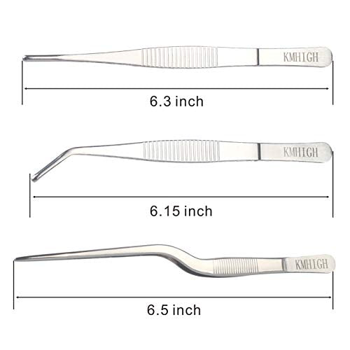 Gardening Tweezers Set, 3-Piece Stainless Steel Picking Tools