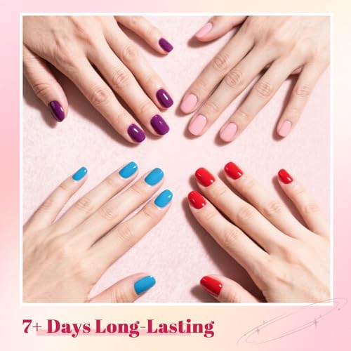 OpenLive 20 Color Perfume Nail Polish Set Red, Pink, Pueple and Green Quick Drying Nail Polish Set for Women Salon DIY Nail Art - color: 20 Color Set