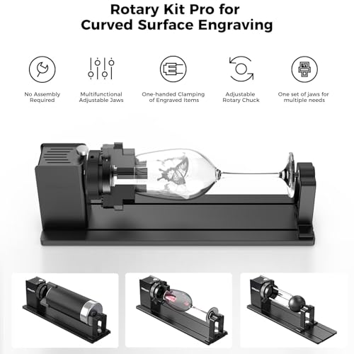 CREALITY FALCON 10w Laser Engraver with Air Assist, Laser Engraving Machine with Rotary Roller, 72W High Precision Laser Cutter and Engraver for Wood, Metal, Acrylic, Cylindrical Objects, Tumblers - color: Falcon-10W-pack