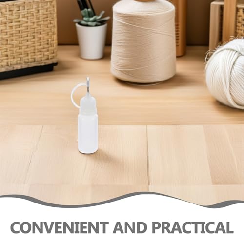 20pcs 10ml Needle Tip Glue Applicator Bottles for DIY Crafts, Small Portable Squeeze Bottles with Fine Tips, for Quilling, Adhesive Dispensing and Detailed Painting