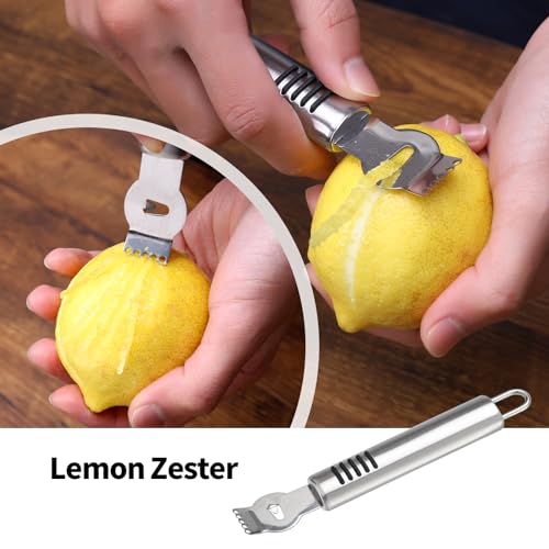 BURLIHOME 6Pcs Stainless Steel Fruit Carving Knife Set,Fruit&Vegetable Tool