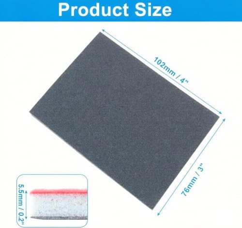320 Grit Sanding Sponge, 4" x 3", 20Pcs - style: 320 Grit