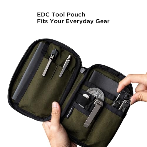 ALPAKA Admin Pouch Pro EDC Organizer Tool Pouch Green Axogrid 300D - color: Green Max-Axogrid 300D