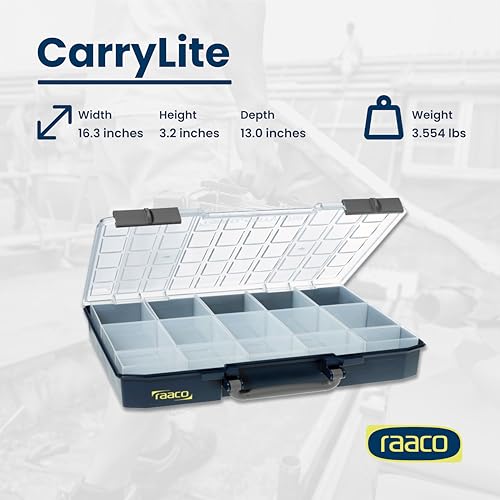 Raaco CarryLite 80 Small Parts Organizer, 15 Inserts - size: Deep-15 Inserts