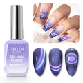 GELLEN Cat Eye Gel Nail Polish, 18ml Blue Purple Color Cat Eye Gel Polish with Magnet Stick, Holographic Glitter Cat Eye Nail Polish Soak Off Nail Art Manicure at Home - color: No.897-Galaxy Blue