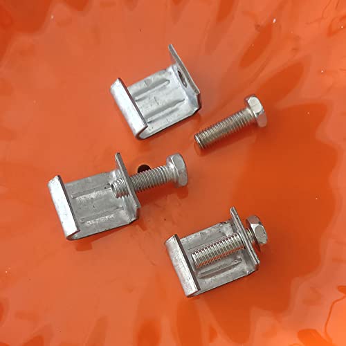 10 Pcs Galvanized Steel C Clamps, Adjustable U Clamps for Workbench Beam Mounting, Mini Heavy Duty Woodworking Tools for Table Edge Fixing