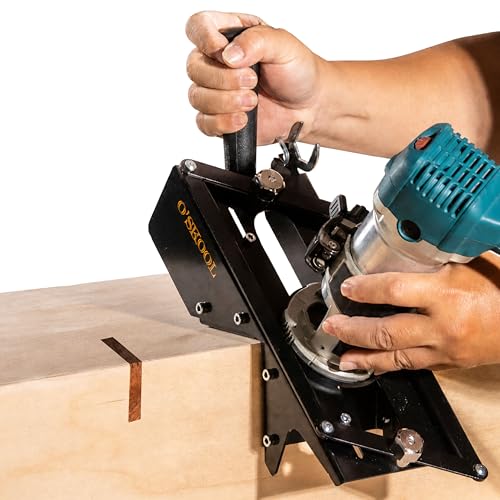 Self-Centering Steel Spline Jig for Trim Routers