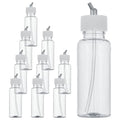 Master Airbrush Pack of 10, TB-009 Empty 3.4 oz (100cc) Plastic Jar Bottles - size: 3.4 Ounces (Pack of 10)