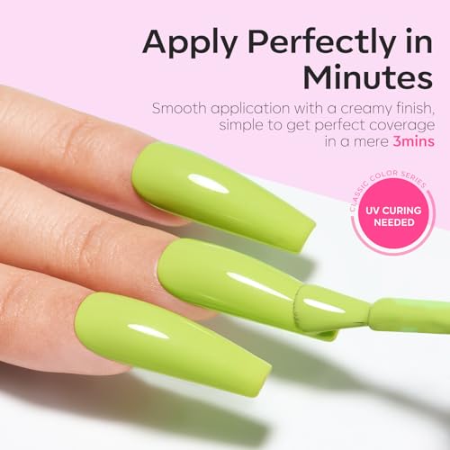 modelones Neon Gel Nail Polish Set 6 Colors, Pastel Mint Pink Purple - color: A A A1 Neon Gala