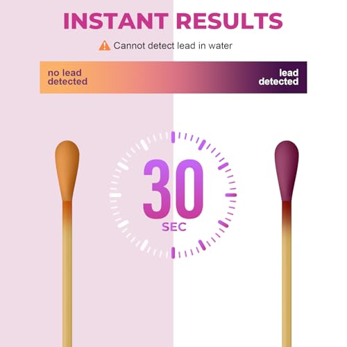 NewPos Lead Test Kit: 30 Swabs Upgraded Formulated Lead Paint Test Kit