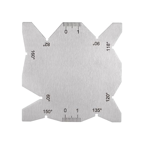 HARFINGTON Drill Bit Angle Gauges 60°-160° Drill Sharpening Gauge, Stainless Steel Angle Measuring Gage