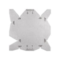 HARFINGTON Drill Bit Angle Gauges 60°-160° Drill Sharpening Gauge, Stainless Steel Angle Measuring Gage