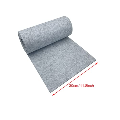 Felt Fabric 11.8 x 98.4 inch Craft Felt Fabric Roll Light Grey - color: Light Grey