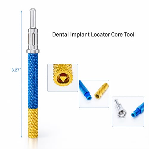 Upgraded Locator Core Tool with 303 Stainless Steel for Retaining Cap Insertion and Removal