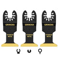 3PCS Titanium Oscillating Tool Blades for Metal Wood Nails Cutting - size: 3PCS