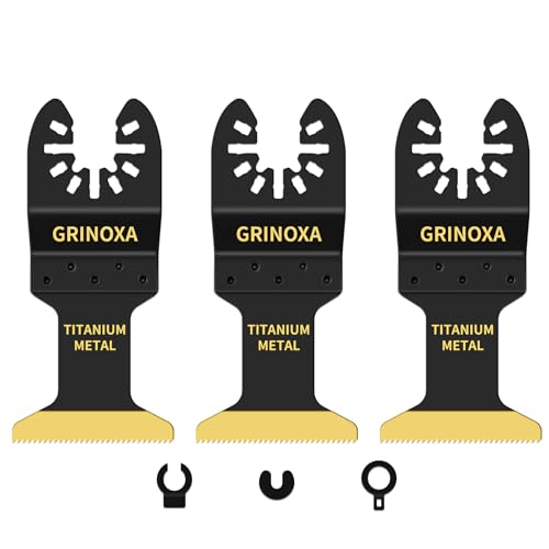 3PCS Titanium Oscillating Tool Blades for Metal Wood Nails Cutting - size: 3PCS