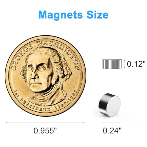 3D Printing Magnets, 6x3mm Small Round Magnetic 250 Pack - size: 6x3mm