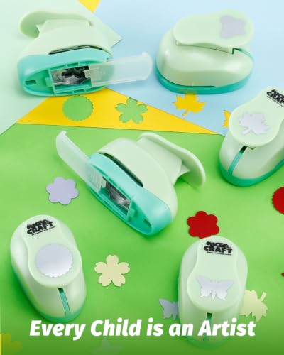 Paper Punches for Crafting Circle Hole Punch 12PCS 1 Inch Craft Punch Set - style: 12 Diffrent Shapes 1 Inch Set