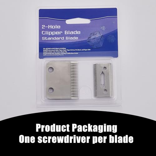 1045 Trimmer Replacement Blade Compatible with Wahl 9100 9200 9400 Clipper - color: Silver/2PCS
