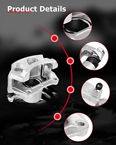 cciyu Front Left & Right Disc Brake Calipers w/Bracket 18-B4910 18-B4911 - size: Front[18-B4910+18-B4911]