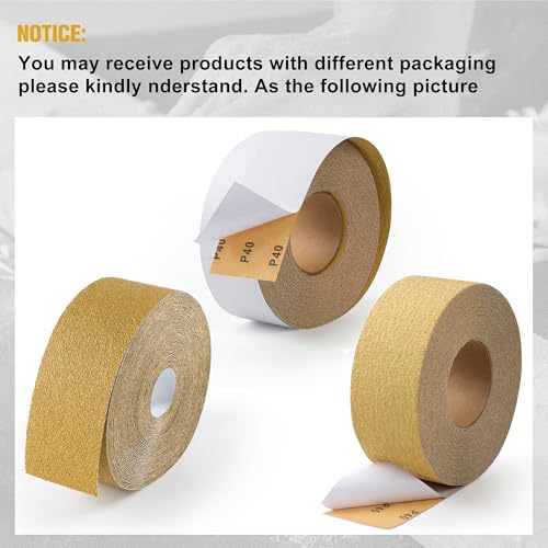 40-Grit 2-3/4in x 20 Yards Longboard Sandpaper Roll PSA Sandpaper - size: 40 Grit