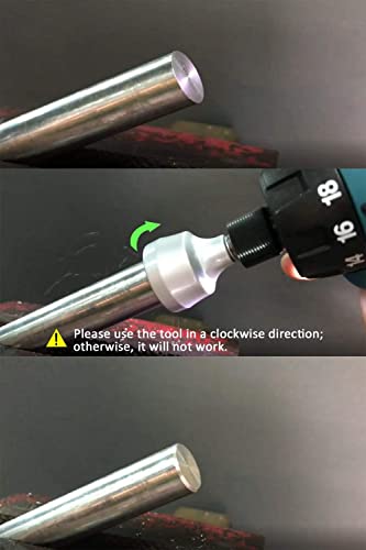 CONQUER Deburring External Chamfer Tool, All Thread Reamer, 1/8"-3/4" - size: HSS 1/8"-3/4"(3mm-19mm)
