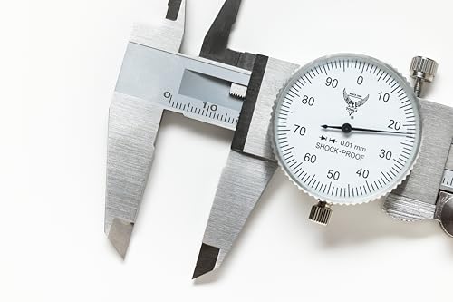 PEC Dial Caliper 0-150mm, Stainless Steel Precision Measuring Tool - size: 0-150mm