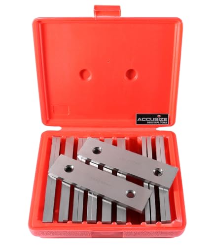 Accusize Precision Parallel Set 1/4 x 6 in 9 Pairs Alloy Steel